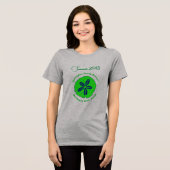 Zanddollarsouvenir familie samenkomst Tri-Blend shirt (Voorkant volledig)