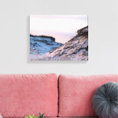Zandduin bij schemer foto op een canvas afdruk (Insitu (Woonkamer))