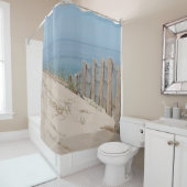 Zandduin- en strandhek douchegordijn (In situ)