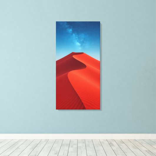Zandduin in de woestijn canvas afdruk (Insitu (Houten vloer))