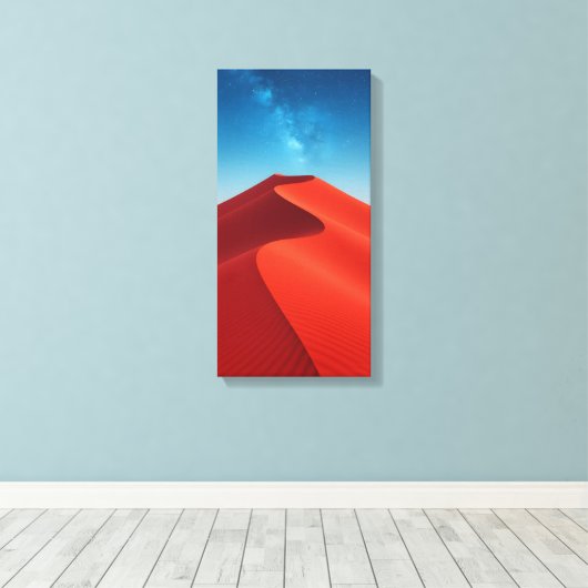Zandduin in de woestijn canvas afdruk (Insitu (Houten vloer))