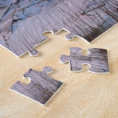 Zandduinen bij zonsondergang op een legpuzzel (Zijkant)