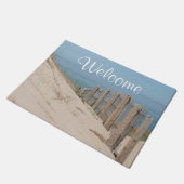 Zandduinen en strandhek deurmat (Schuin)