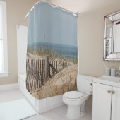 Zandduinen en strandhek douchegordijn (In situ)