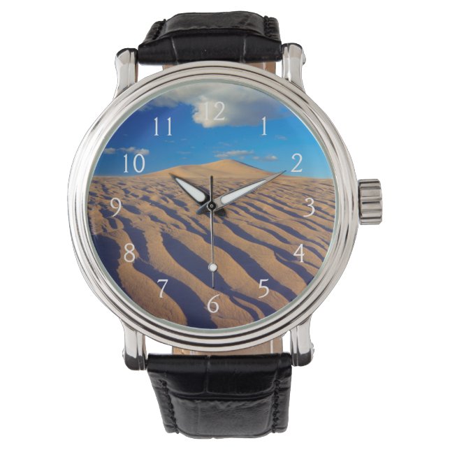 Zandduinen en wolken horloge (Voorkant)