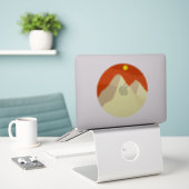 Zandduinen in de zomer sticker (Laptop op bureau)