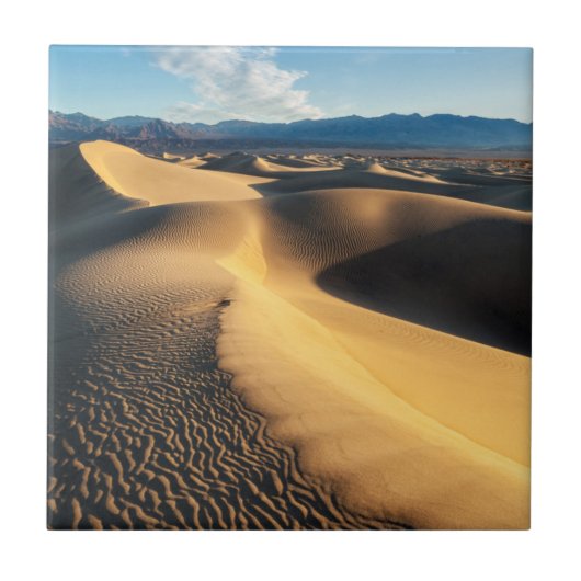 Zandduinen in Death Valley, CA Tegeltje (Voorkant)