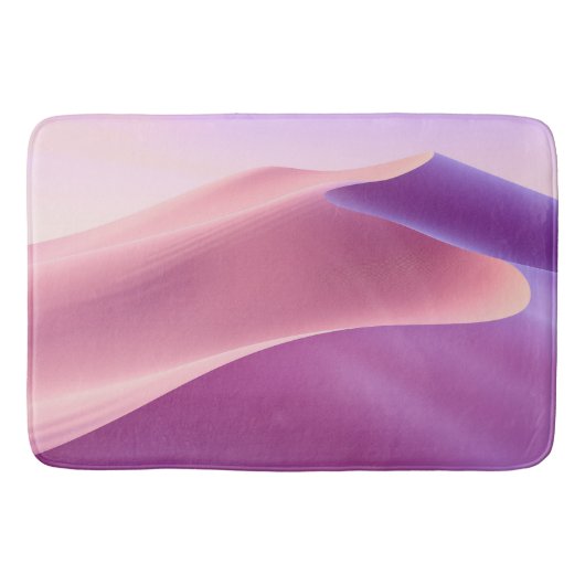 Zandduinen in roze en lavendel badmat (Voorkant)