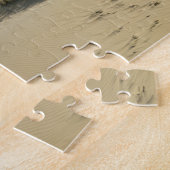 Zandduinen met houten hek legpuzzel (Zijkant)
