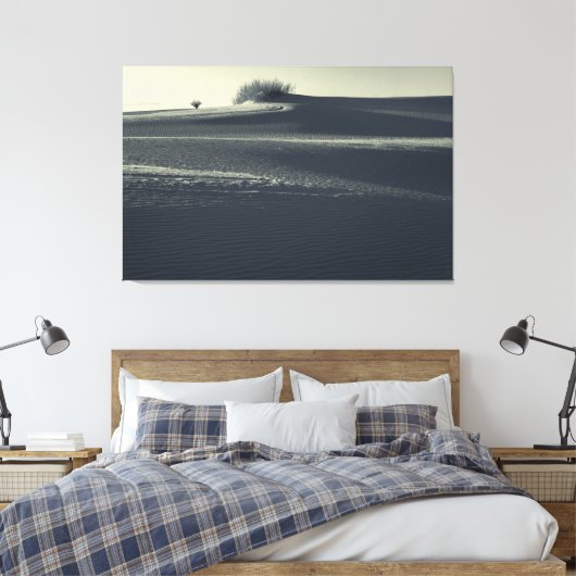 Zandduinen met Yucca Canvas Afdruk (Insitu (Slaapkamer))