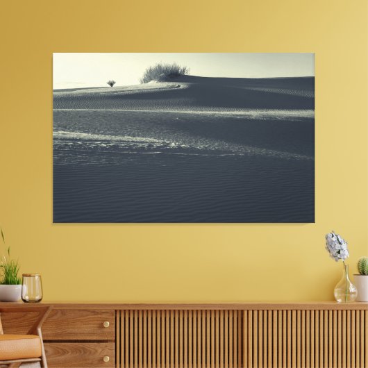 Zandduinen met Yucca Canvas Afdruk (Insitu (Woonkamer))