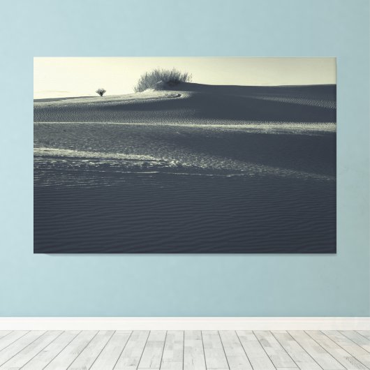 Zandduinen met Yucca Canvas Afdruk (Insitu (Houten vloer))