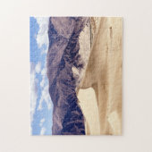 Zandduinen nabij het klooster Samye - Tibet Legpuzzel (Verticaal)