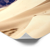Zandduinen nabij het klooster Samye - Tibet Poster (Hoek)