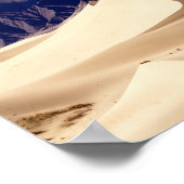 Zandduinen nabij het klooster Samye - Tibet Poster (Hoek)