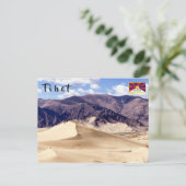 Zandduinen nabij Samye-klooster - Tibet Briefkaart (Staand voorkant)