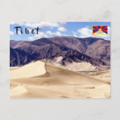 Zandduinen nabij Samye-klooster - Tibet Briefkaart (Voorkant)