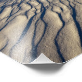 Zandduinen op het nationale witte zand-monument in foto afdruk (Hoek)