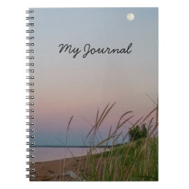 Zandduinen op het strand Volle Maan Notitieboek