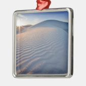 Zandduinen op White Sands National Monument in 5 Metalen Ornament (Links)