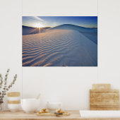 Zandduinen op White Sands National Monument in 5 Poster (Keuken)
