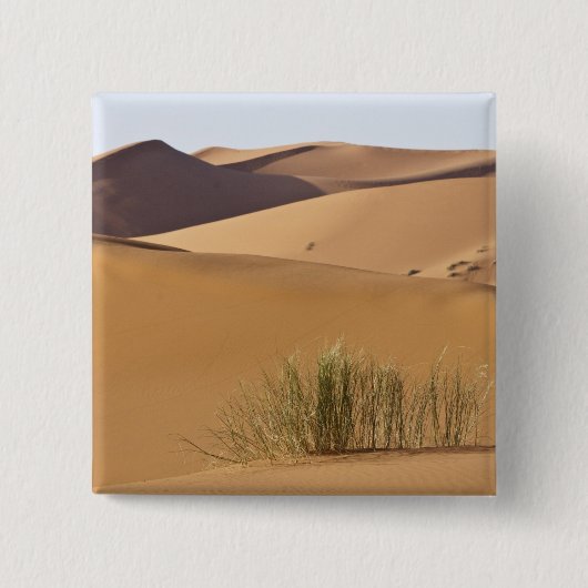 Zandduinen, Saharawoestijn, Marokko Vierkante Button 5,1 Cm (Voorkant)