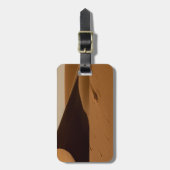 Zandduinen woestijnlandschap bagagelabel (Voorkant verticaal)