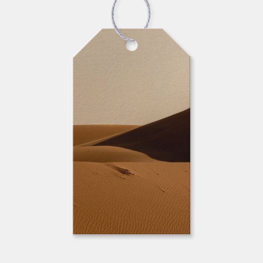 Zandduinen woestijnlandschap cadeaulabel (Voorkant)