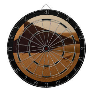 Zandduinen woestijnlandschap dartbord