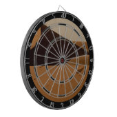 Zandduinen woestijnlandschap dartbord (Voorkant Links)