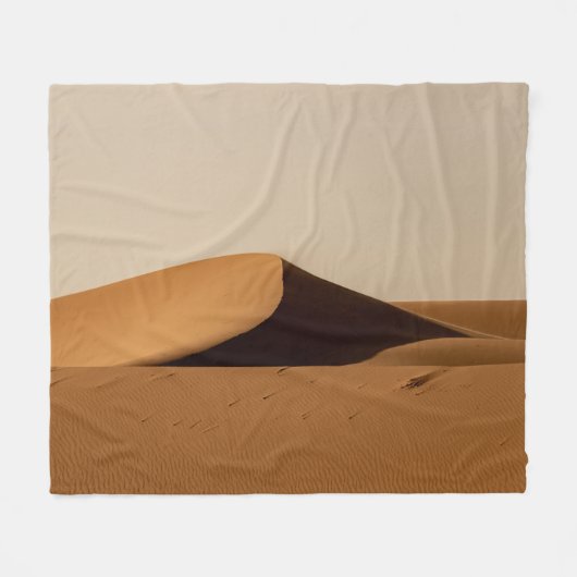 Zandduinen woestijnlandschap fleece deken (Voorkant (Horizontaal))