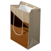 Zandduinen woestijnlandschap medium cadeauzakje (Voorkant Gekanteld)