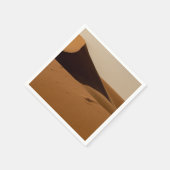 Zandduinen woestijnlandschap servet (Hoek)