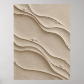 Zandduingolf getextureerde abstracte wandkunstprin poster (Voorkant)