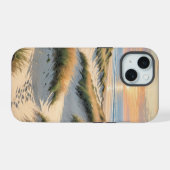 Zandduinvoetafdrukken iPhone 15 Case (Achterkant horizontaal)
