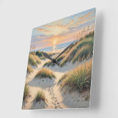 Zandduinvoetafdrukken Vierkante Klok (Hoek)