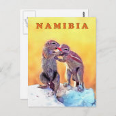 Zandeekhoorns, Namibië Briefkaart (Voorkant / Achterkant)