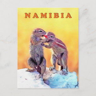 Zandeekhoorns, Namibië Briefkaart