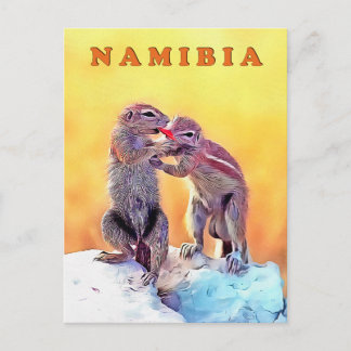 Zandeekhoorns, Namibië Briefkaart