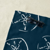 Zandemaissenpatroon Oceaan Blauw Strandlaken (In situ)