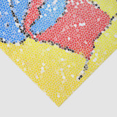 Zandemmer en schop strandmozaïek zien er schattig tissuepapier (Detail)