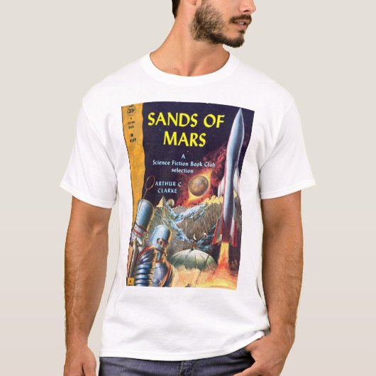 Zanden van Mars, door Arthur C. Clarke_Pulp Art T-shirt (Voorkant)