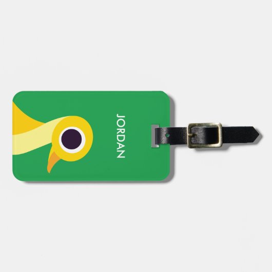 Zander de Duck Bagagelabel (Voorkant horizontaal)