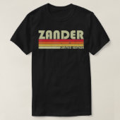 ZANDER Gift Name Personalized Funny Retro T-shirt (Design voorkant)