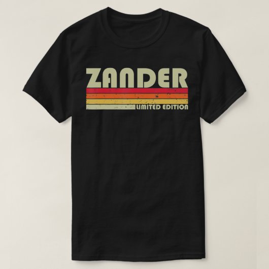 ZANDER Gift Name Personalized Funny Retro  T-shirt (Design voorkant)