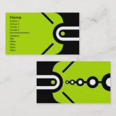 Zander - groen visitekaartje (Voorkant / Achterkant)