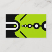 Zander - groen visitekaartje (Achterkant)