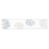 Zanderig Zee koraal silhouetten Korte Tafelloper (Horizontaal)