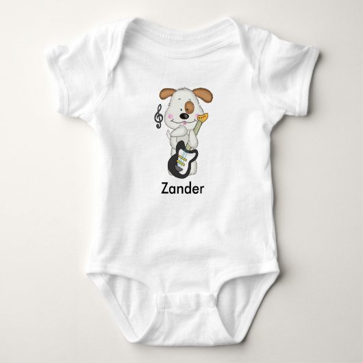 Zander's Rock and Roll Puppy Romper (Voorkant)