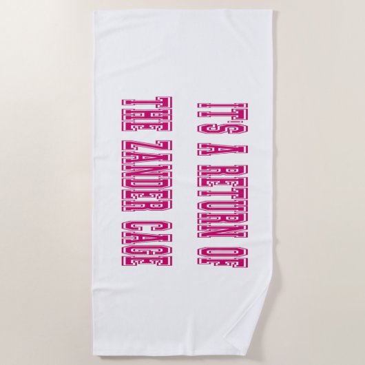 zandese kooi strandlaken (Voorkant)